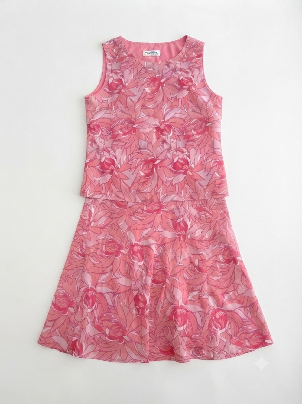 Petite Appleseed’s Pink Floral Fit & Flare Dress - Size 16P